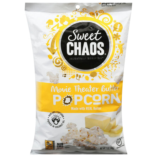 Sweet Chaos - Popcorn Butter Movie Theater 7 oz (Pack of 8)