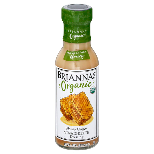 Briannas Dressing Honey Ginger Vinaigrette Organic 10 oz (Pack Of 6)