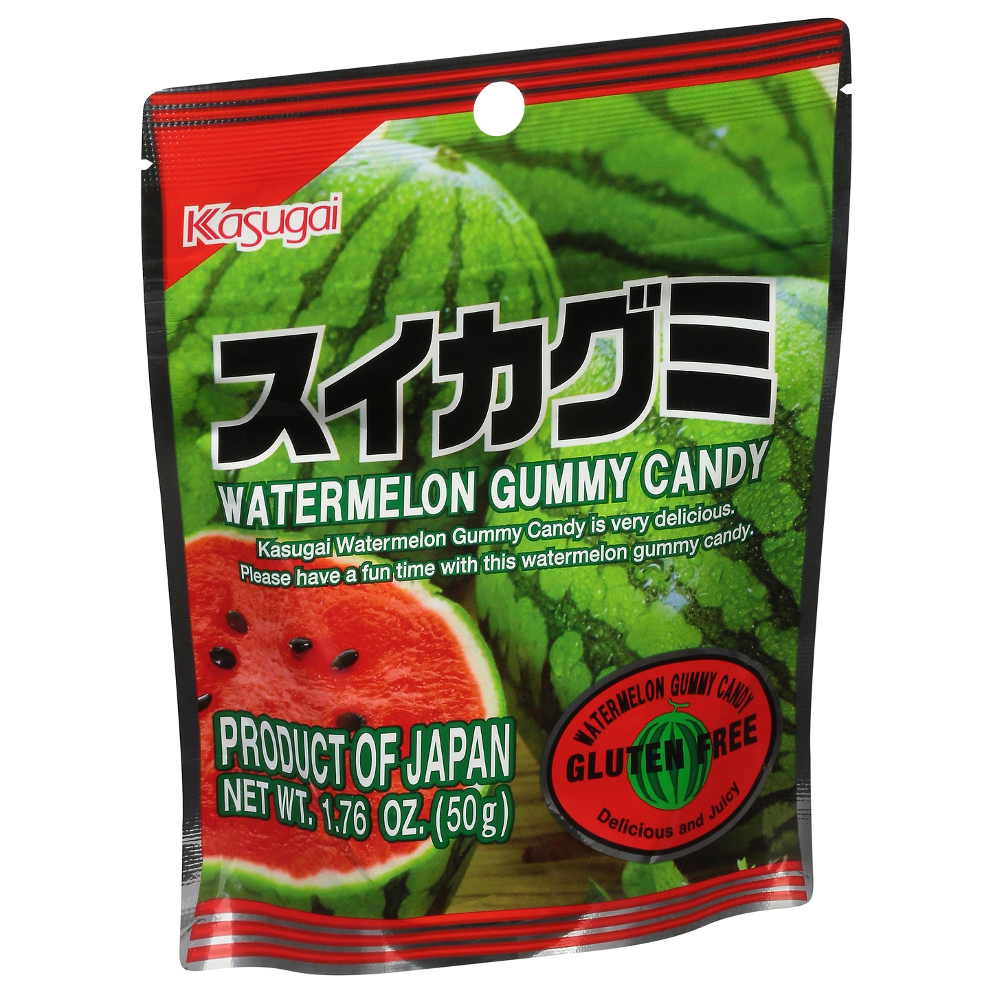 Kasugai Gummy Watermelon 1.76 oz (Pack Of 12)