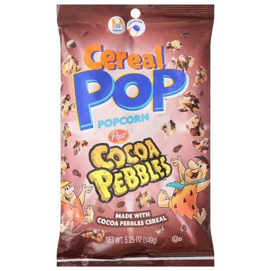 Cookie Pop Popcorn Cereal Pop Cocoa Pebbles - 5.25 OZ (Pack of 12)