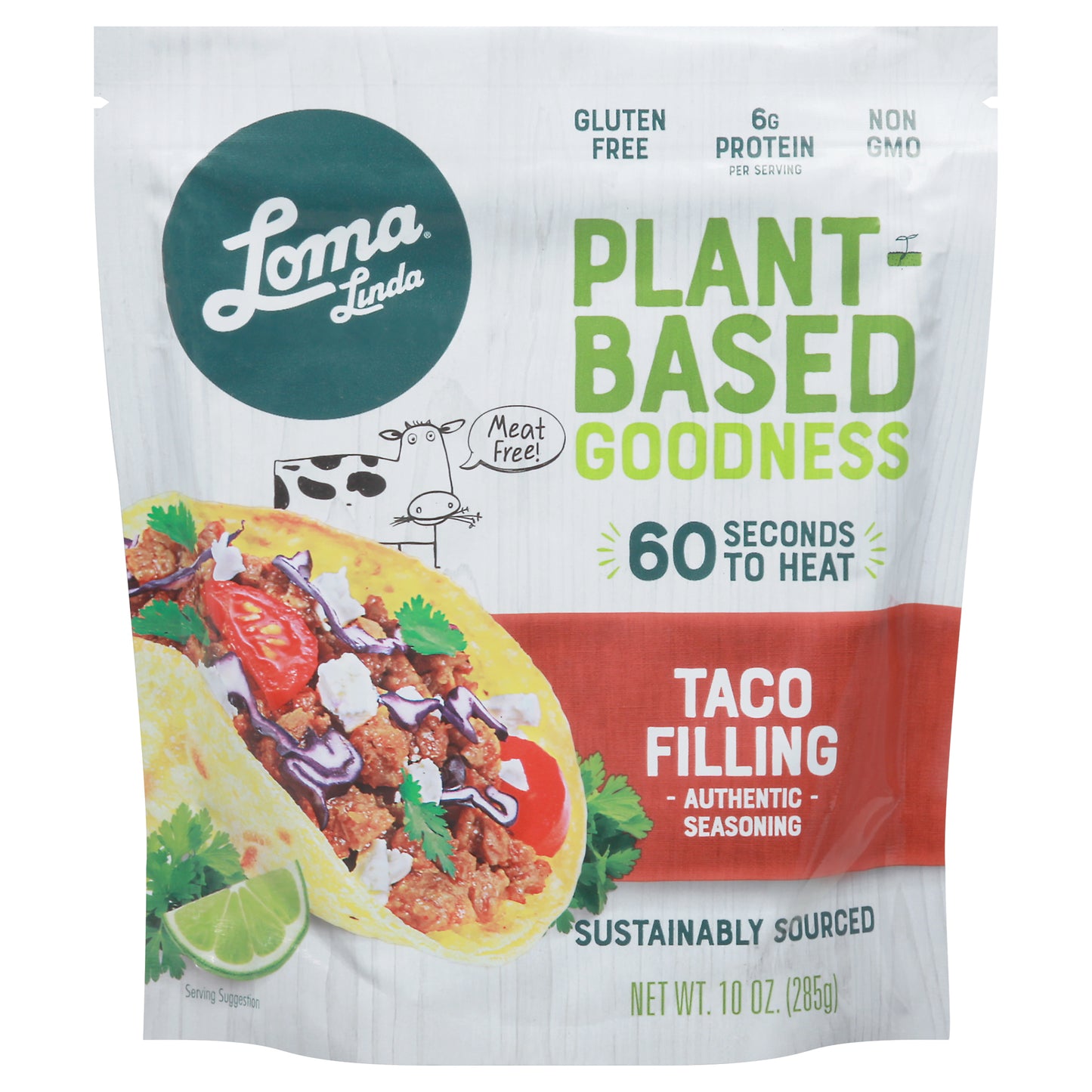 Loma Blue Meat Vegan Taco Filling 10 Oz (Pack Of 6)