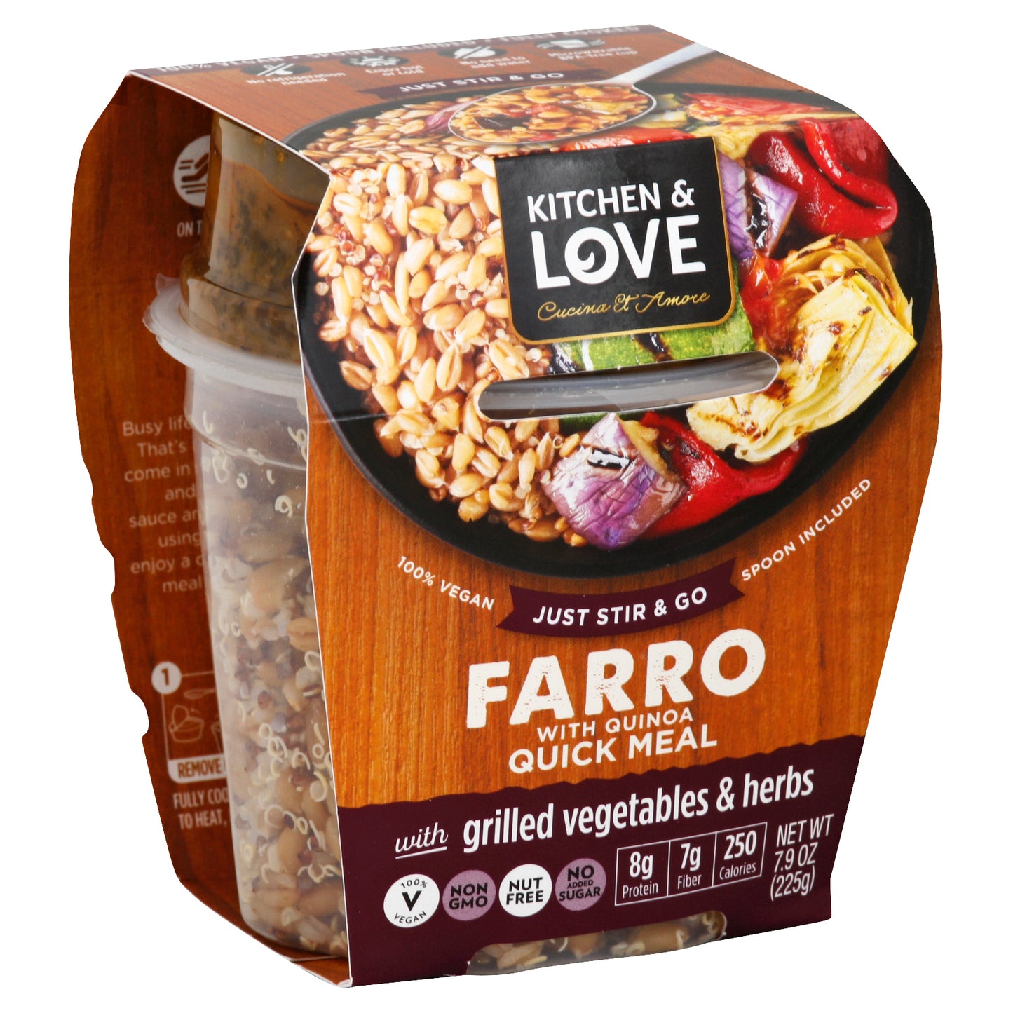 Kitchen And Love Farro Meal Grillled Vegetables Herb 7.9 oz (Pack Of 6)