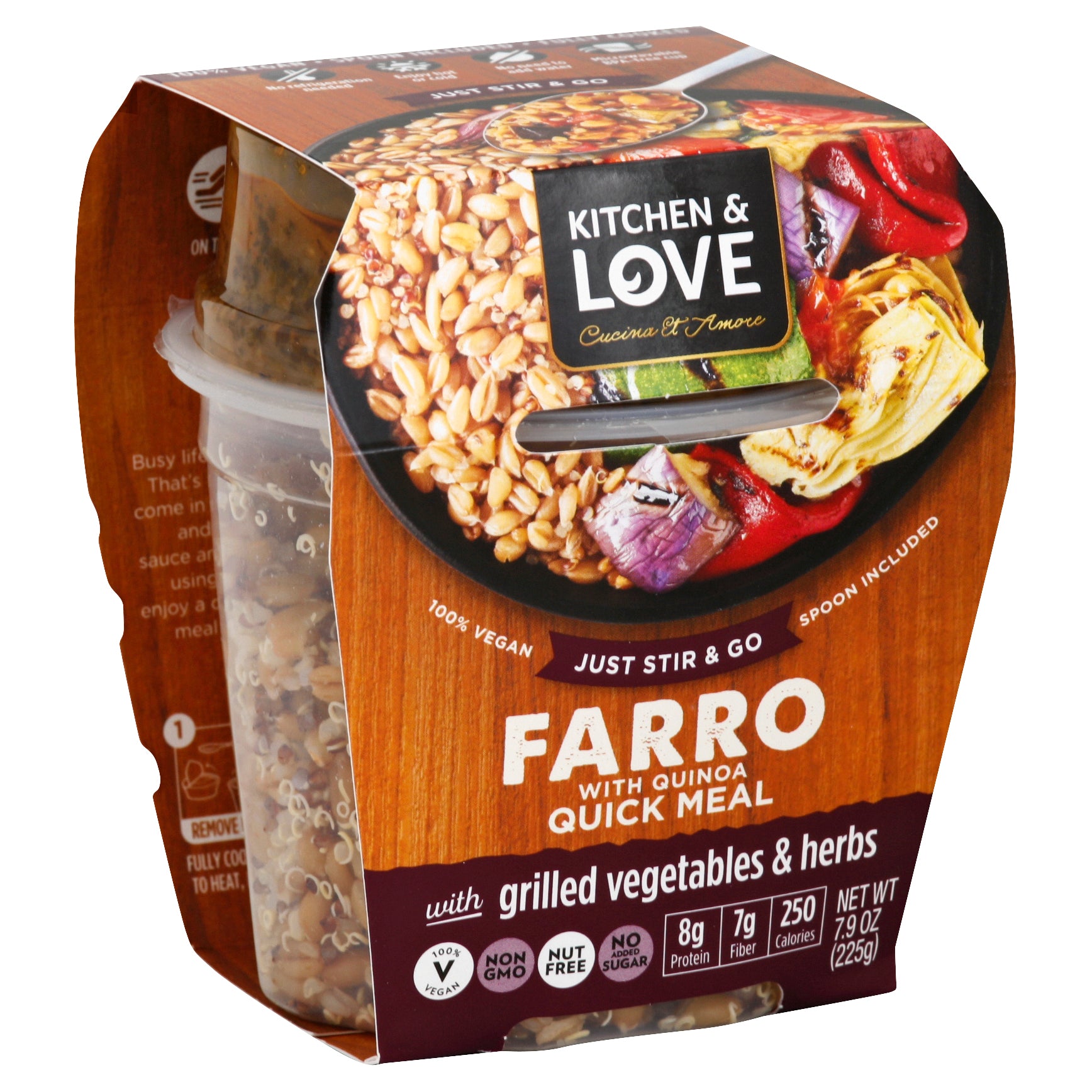 Kitchen And Love Farro Meal Grillled Vegetables Herb 7.9 oz (Pack Of 6)