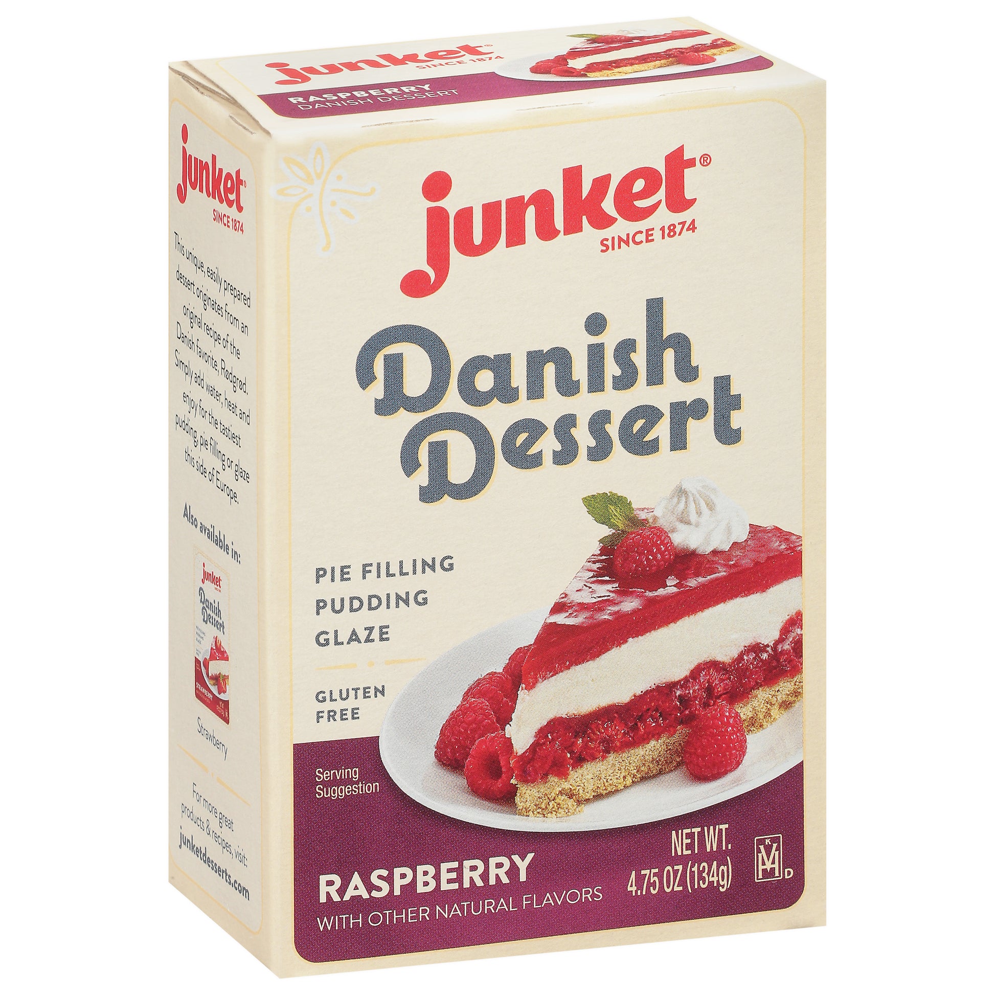 Junket Dessert Raspberry Mix 4.75 Oz (Pack Of 12)