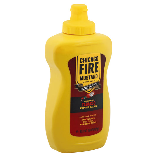 Plochmans Mustard Chicago Fire 15 oz (Pack Of 12)