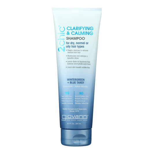 Giovanni Cosmetics Shampoo Clarify Calming 8.5 Oz (Pack of 3)