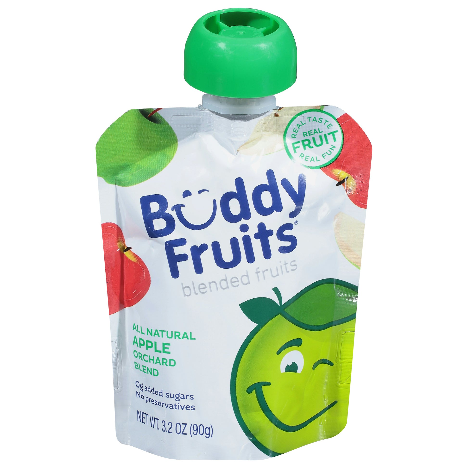 Buddy Fruits Fruit Pouch Apple Orchard Blend 3.2 oz (Pack of 18)