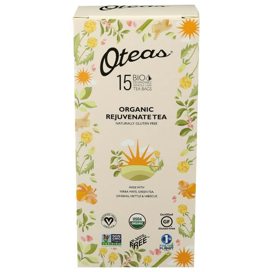 Oteas Tea Rejuvenate Organic 15 Pc Pack of 6