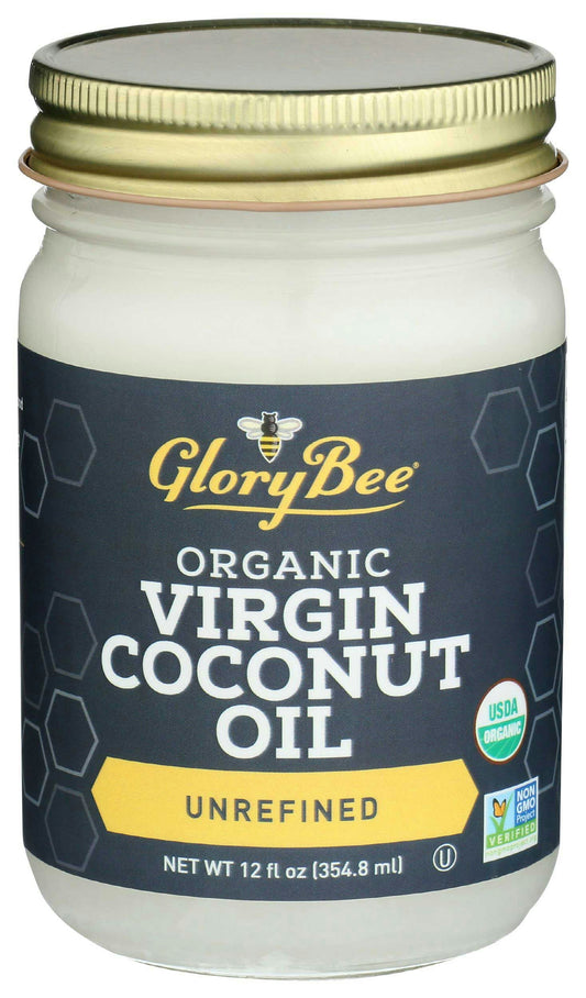 Glorybee Organic Unrefined Extra Virgin Coconut Oil - 12 Ounce (Pack of 6)