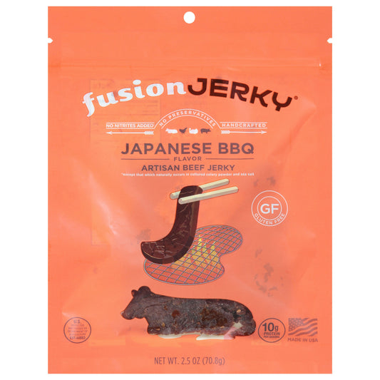 Fusion Jerky Jerky Beef Japanese BBQ 2.5 Oz Pack of 8