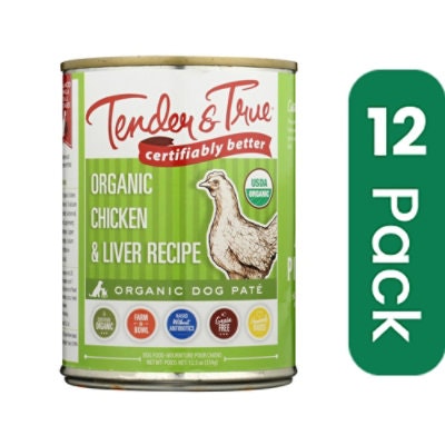 Tender & True Dog Food Chicken And Liver 12.5 oz (Pack of 12)