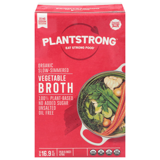 Plantstrong Broth Vegetable Slow Simmered 16.9 FO (Pack Of 6)