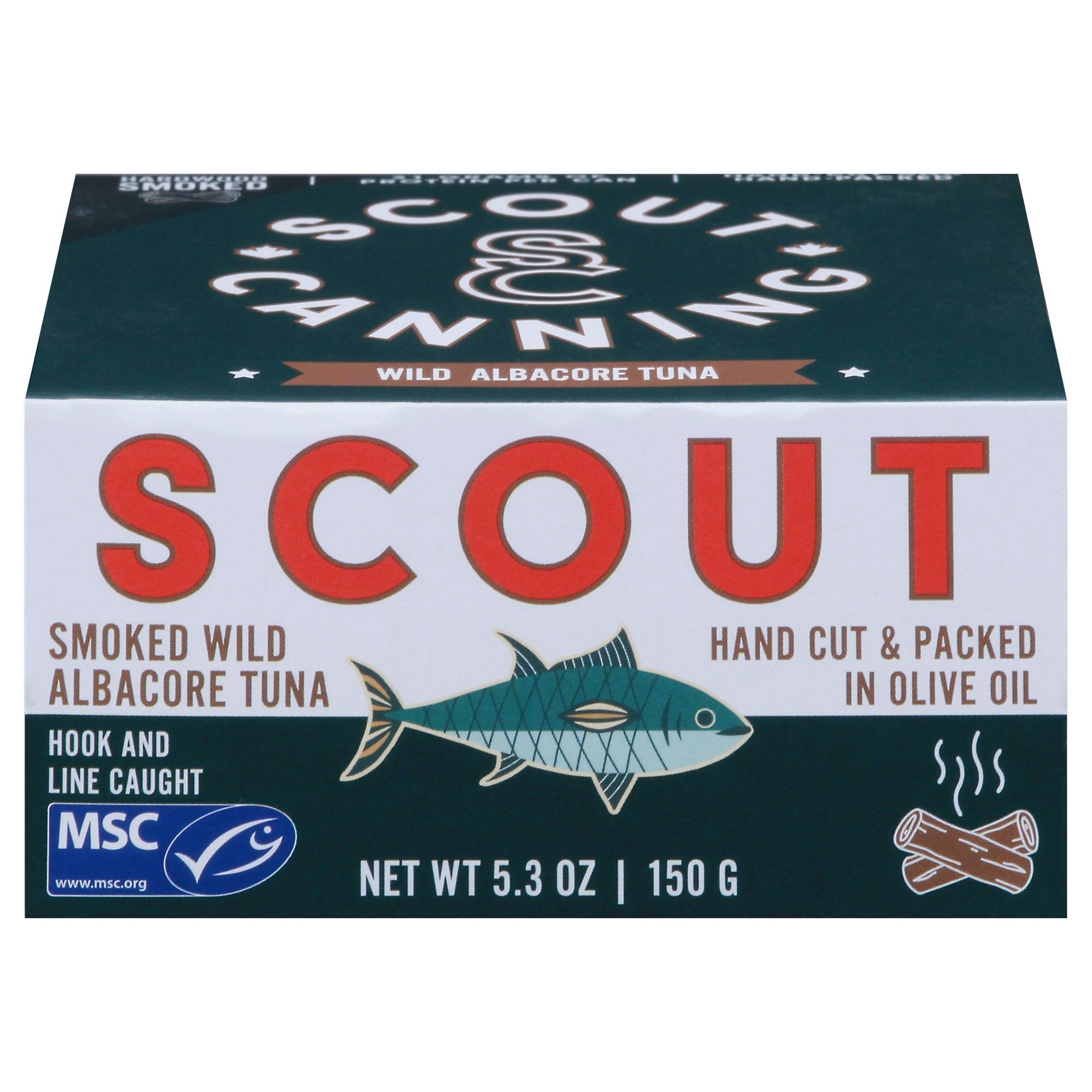Scout Tuna Smoked Wild Albacore Olive Oil
