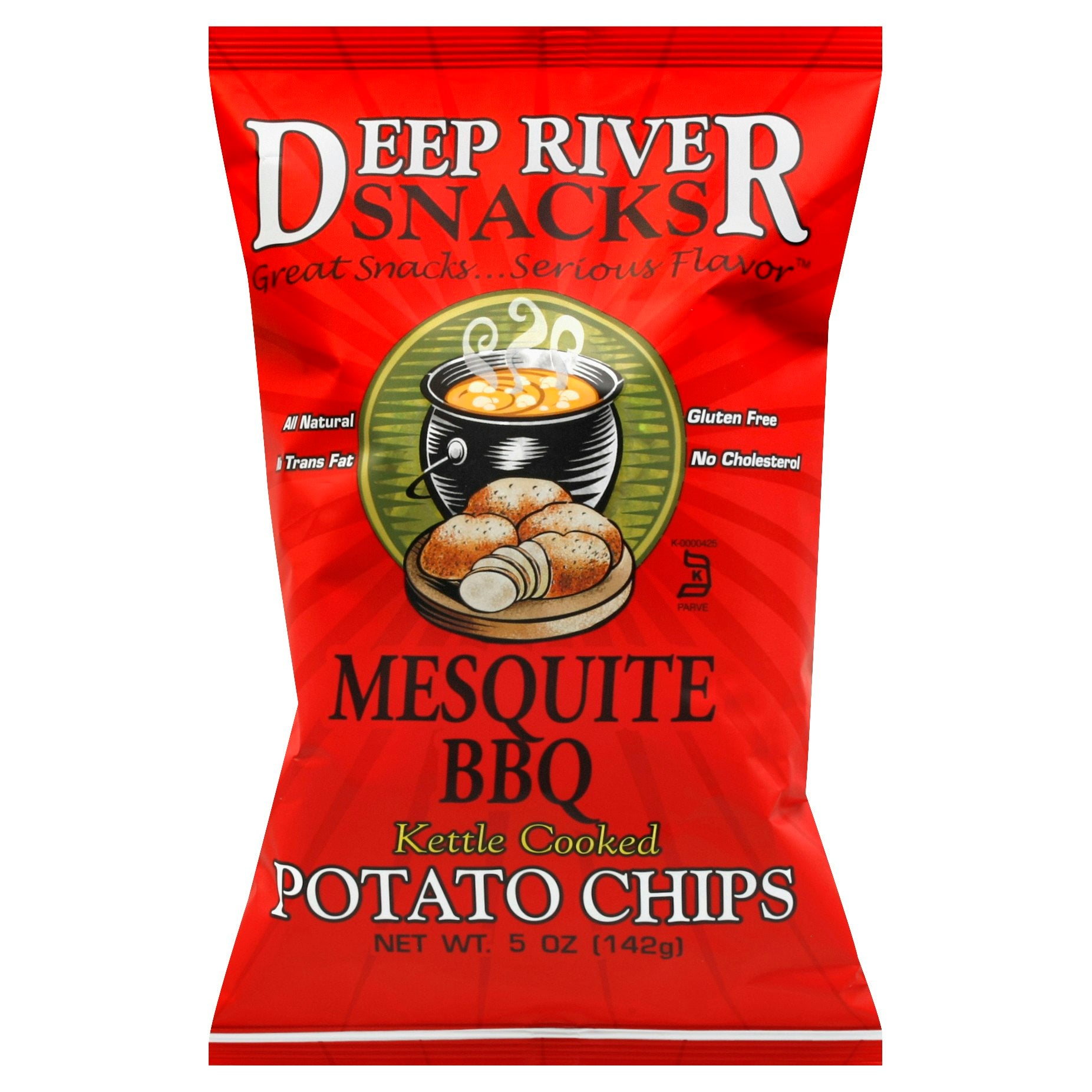 Deep River Chips Kettle Mesquite BBQ 5 Oz Pack of 12
