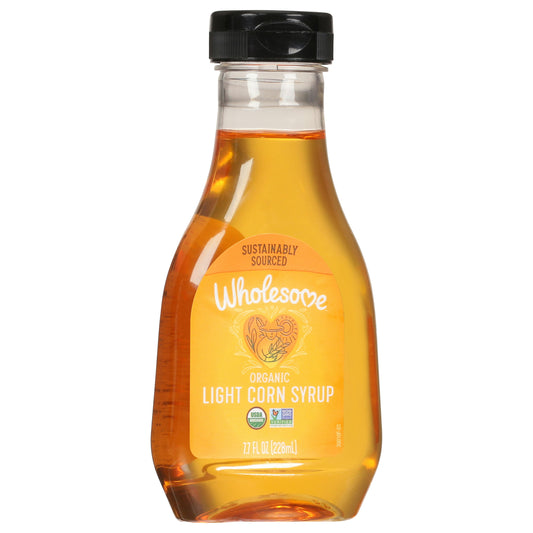 Wholesome Syrup Corn Light Organic 7.7 Oz Pack of 6