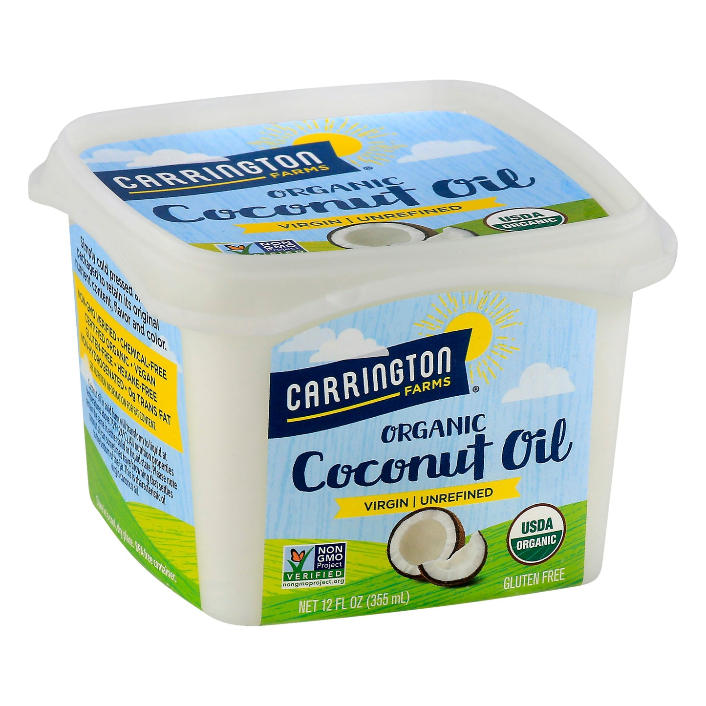Carrington Farms Oil Coconut 12 oz (Pack Of 6)