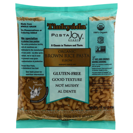 Tinkyada Pasta Brown Rice Elbow Organic 12 Oz (Pack of 12)