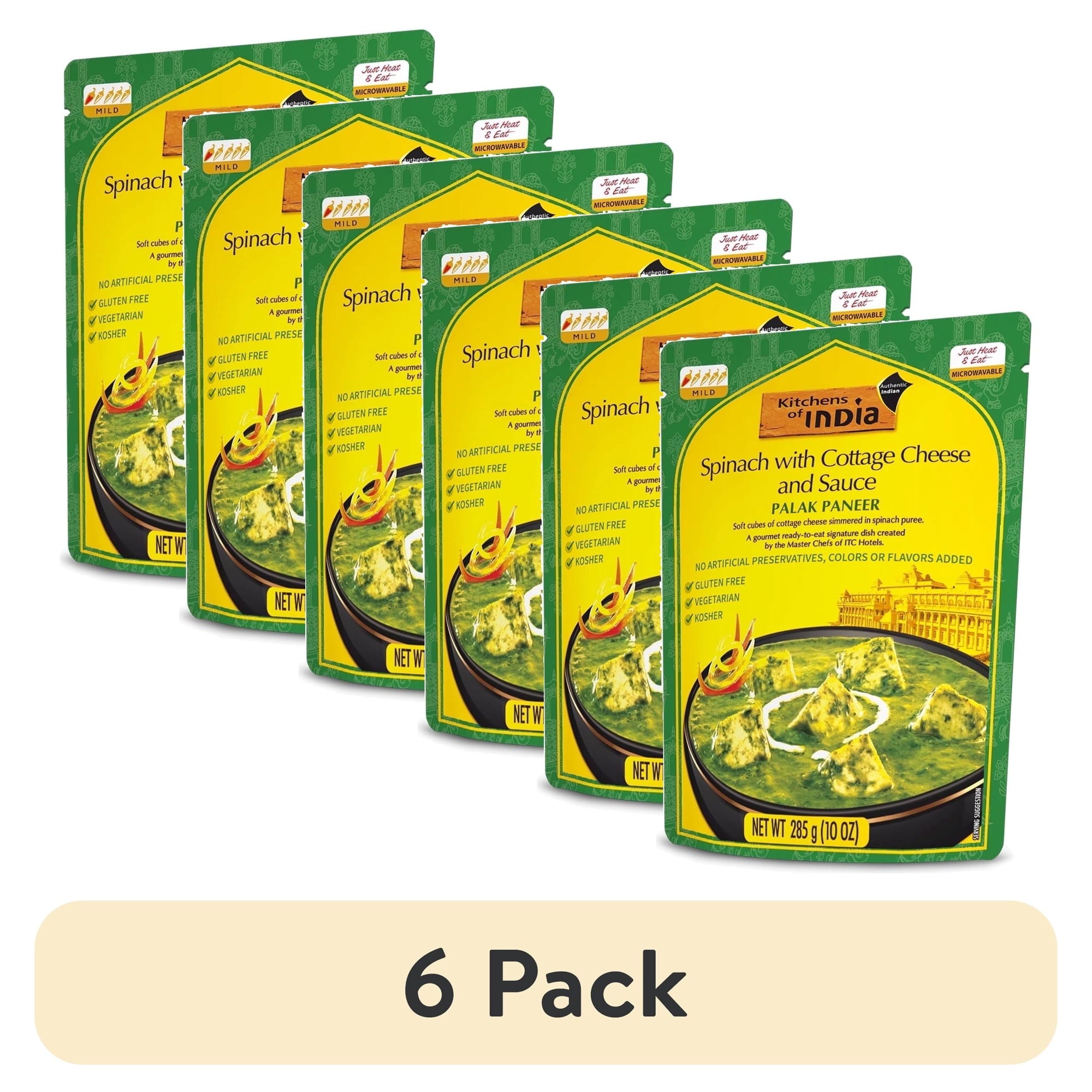 Kitchens Of India Ready To Eat Palak Paneer, Spinach & Cottage Cheese