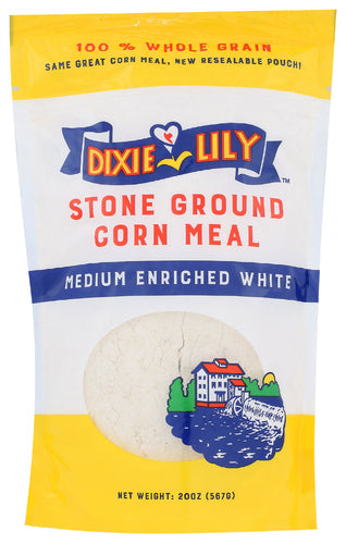 DIXIE LILY (Pack Of 24) Dixie Lily Corn Meal Stone Ground Medium 20 Oz