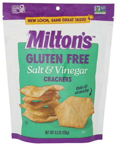 MILTONS (Pack of 12) Miltons Cracker Baked Sea Salt Vinegar Classic Deli Crackers 4.5 Oz