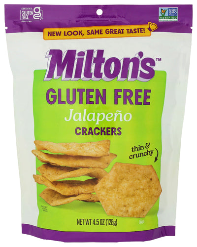 MILTONS (Pack of 12) Miltons Cracker Jalapeno Classic Deli Crackers 4.5 Oz
