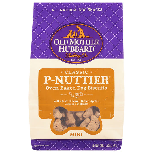 Old Mother Hubbard Dog Treat P Nuttier Mini 20 Oz (Pack Of 6)