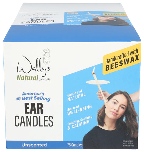 Wally Natural Ear Candles Handcafted with Beeswax