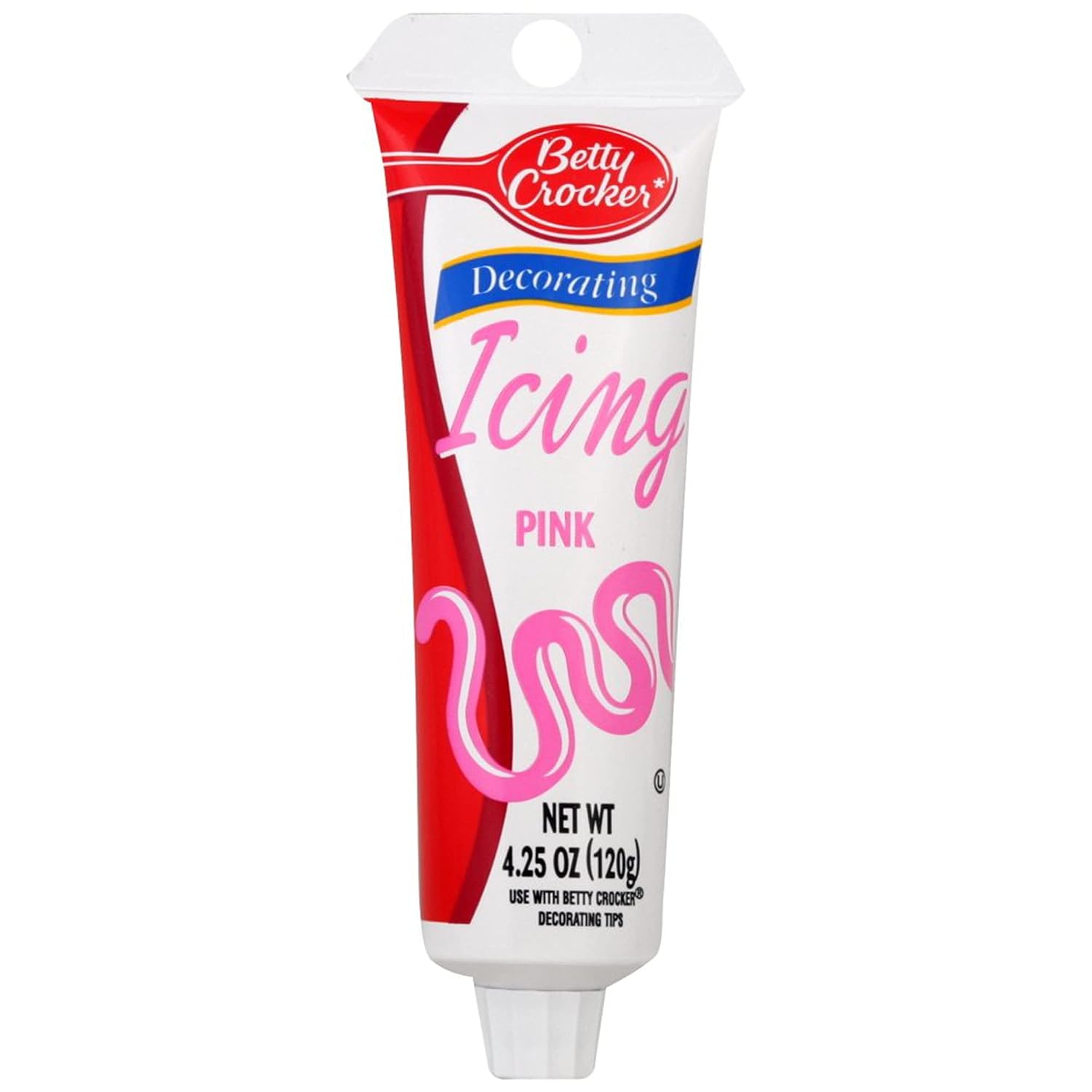 BETTY CROCKER (Pack of 12) Betty Crocker Icing Decor Pink Frosting Tube 4.25 Oz