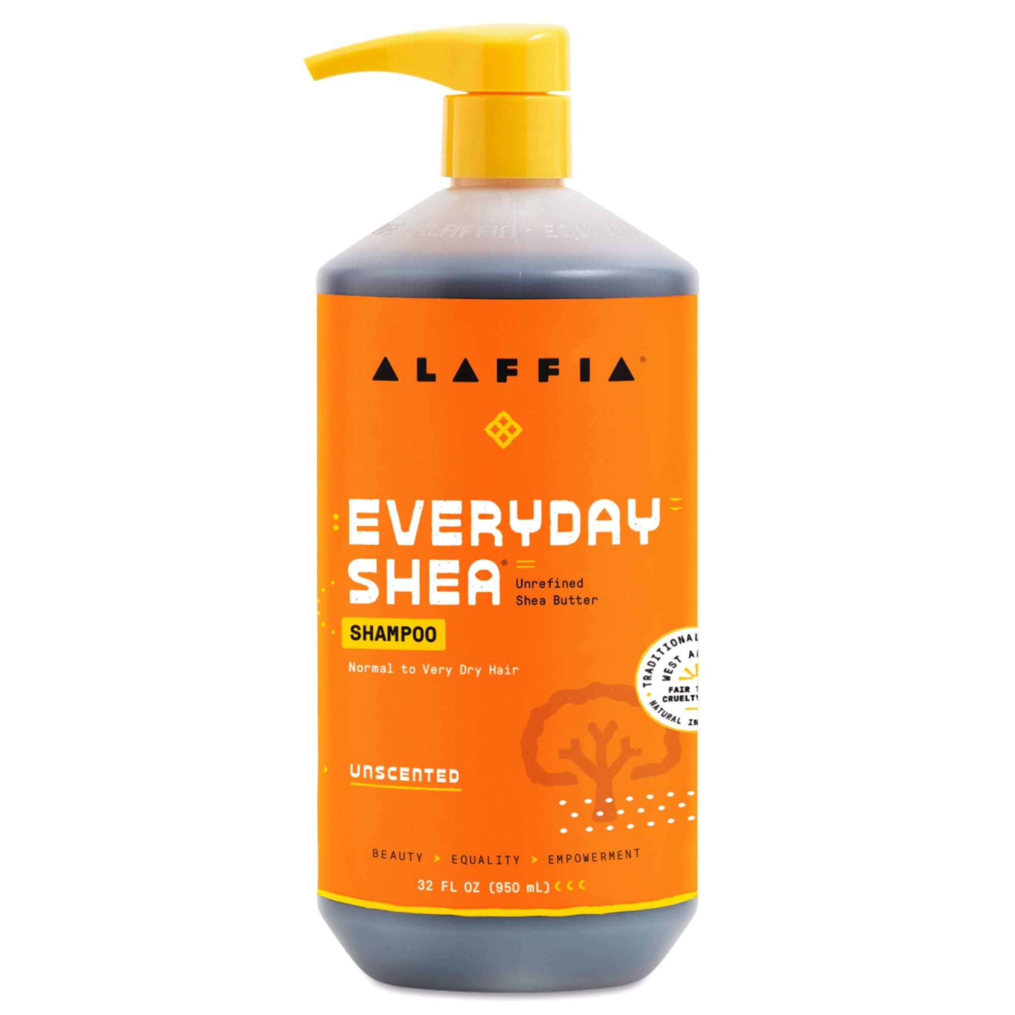 ALAFFIA (Pack of 5) Alaffia Shea Shampoo Unscented 32 Fl Oz