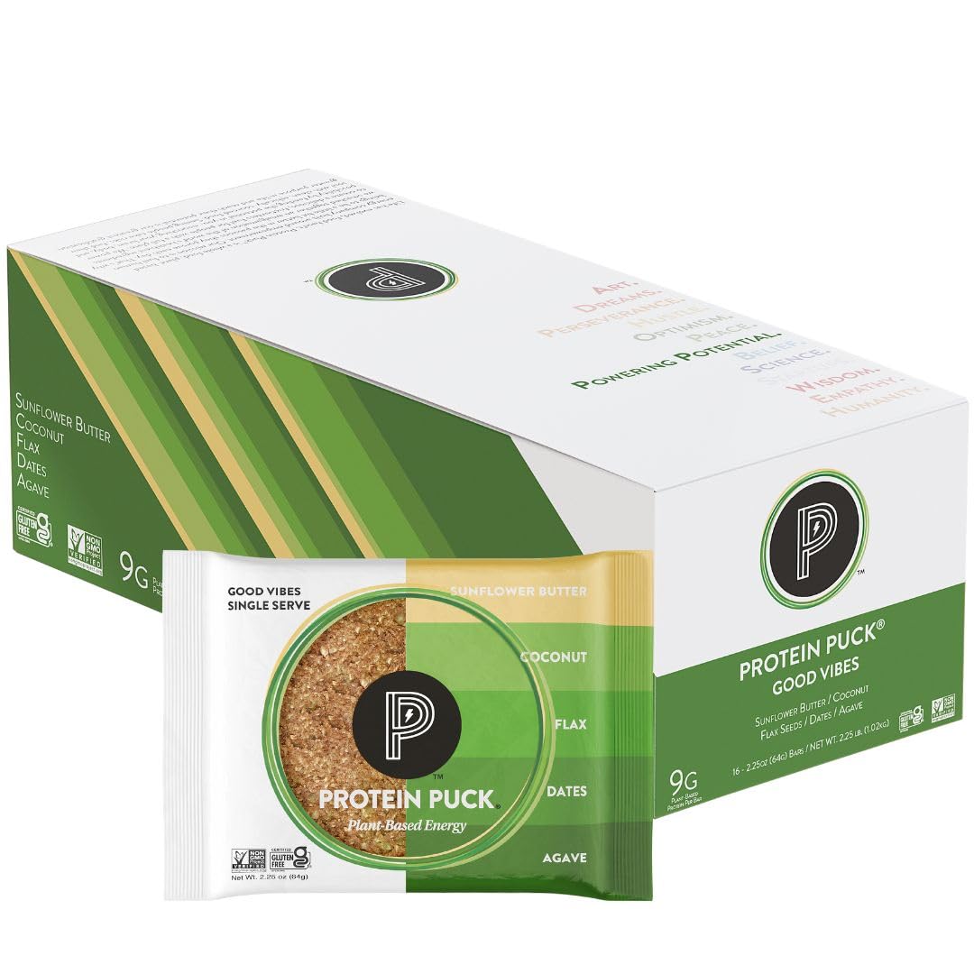 Protein Puck Bar Good Vibes Snflwrbtr