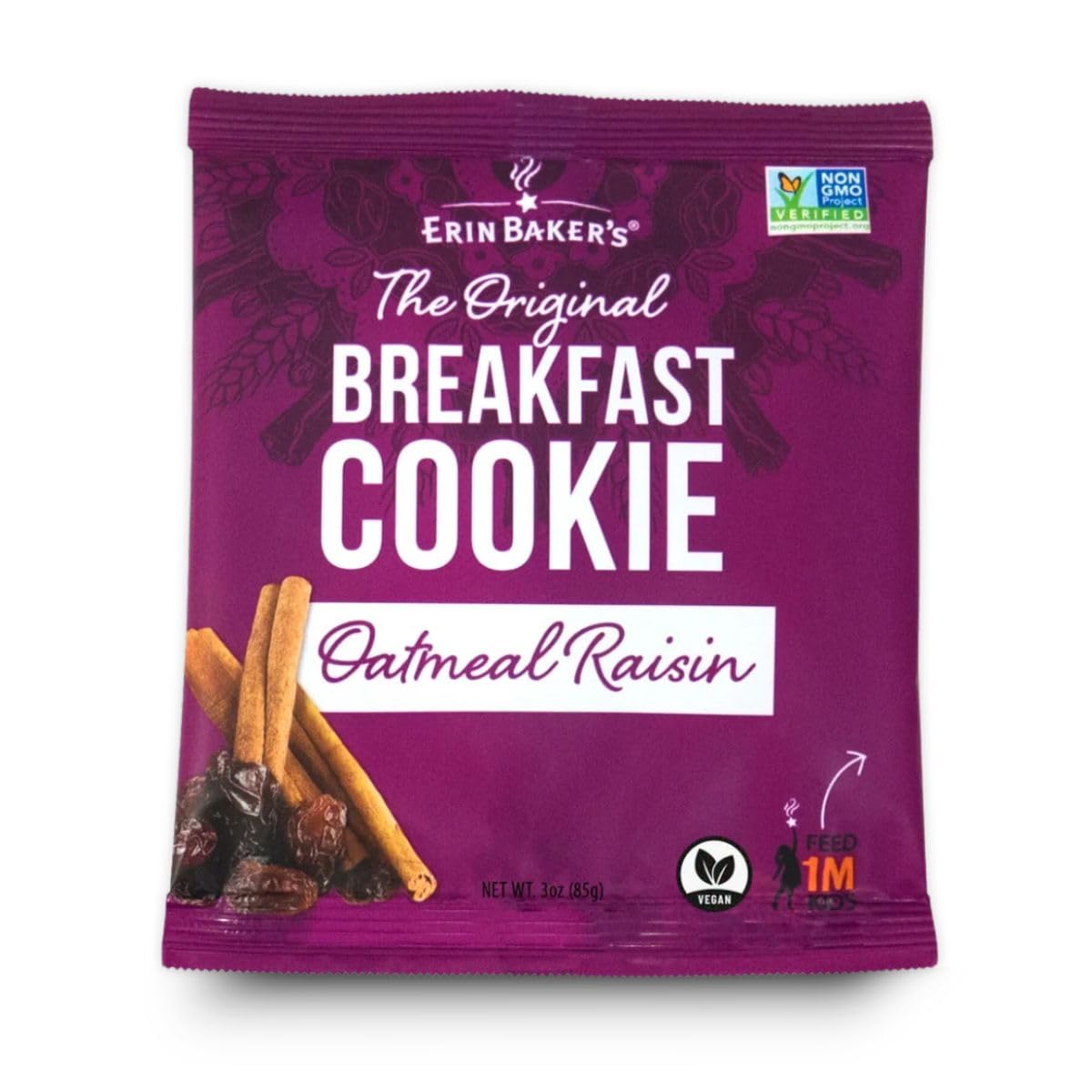 Erin Bakers Cookie Oatmeal Raisin Oat Bar