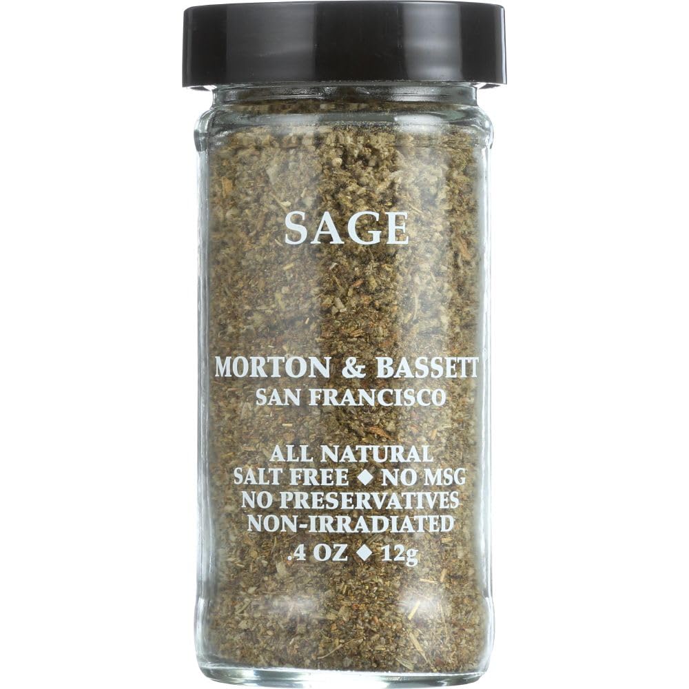 MORTON & BASSET (Pack of 9) Morton & Bassett Sage Natural Spice Single Loose Seasoning 0.4 Oz