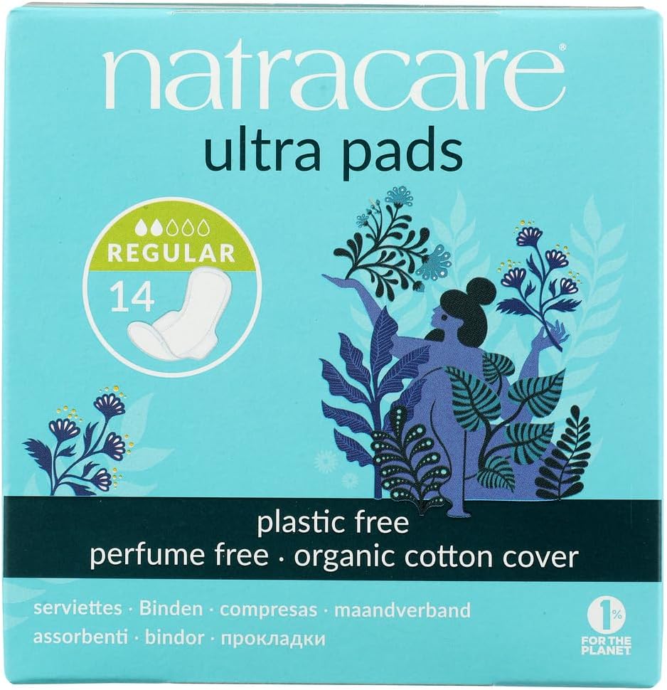NATRACARE (Pack Of 6) Natracare Ultra Pads Regular with Wings 14 each
