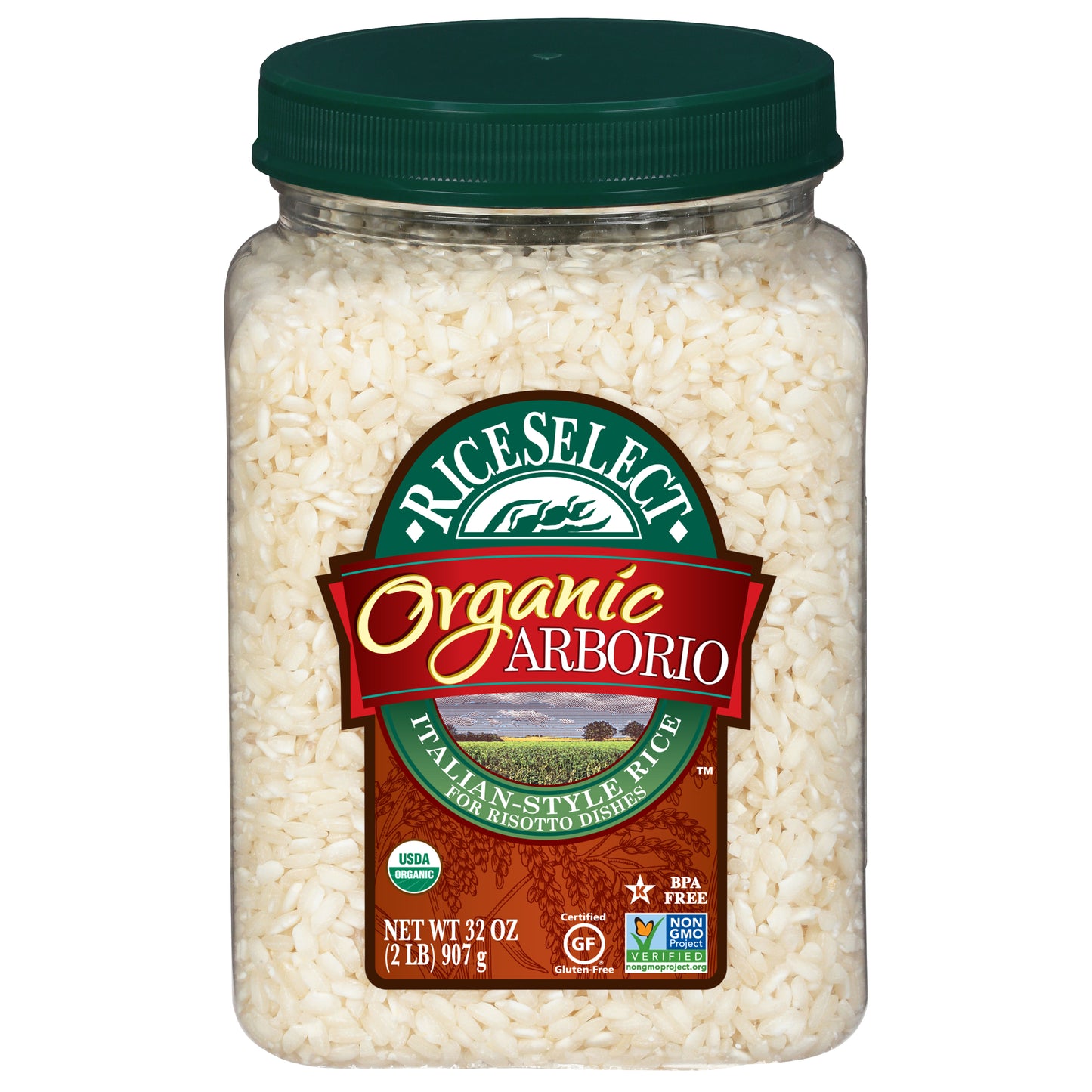 Riceselect Rice Arborio Jar Organic 32 oz (Pack Of 4)