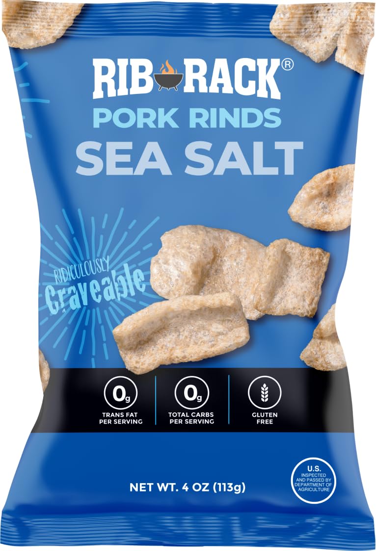 Rib Rack Pork Rinds Sea Salt Snack