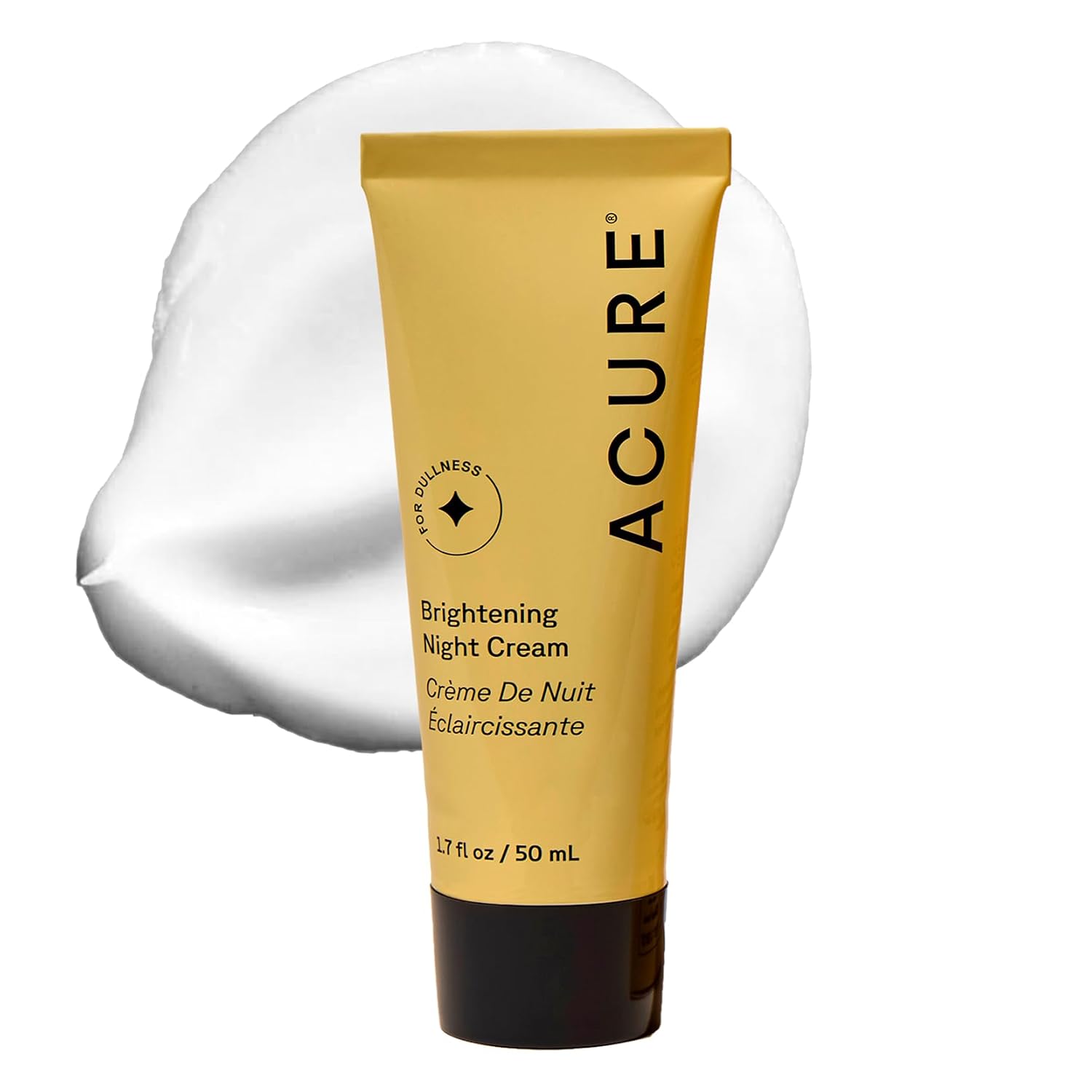 ACURE (Pack of 4) Acure Cream Night Brightening Facial Moisturizer 1.7 Oz