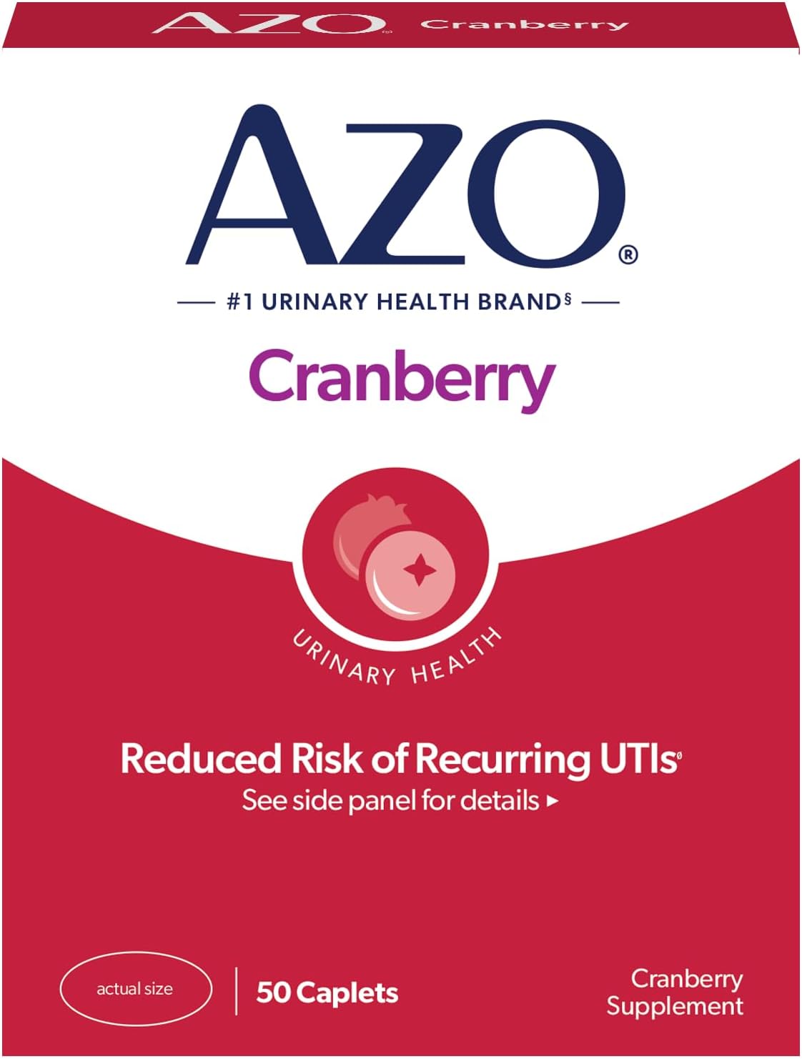 AZO (Pack of 7) Azo Urinary Tract Cranberry Supplement Capsules 50 Capsules