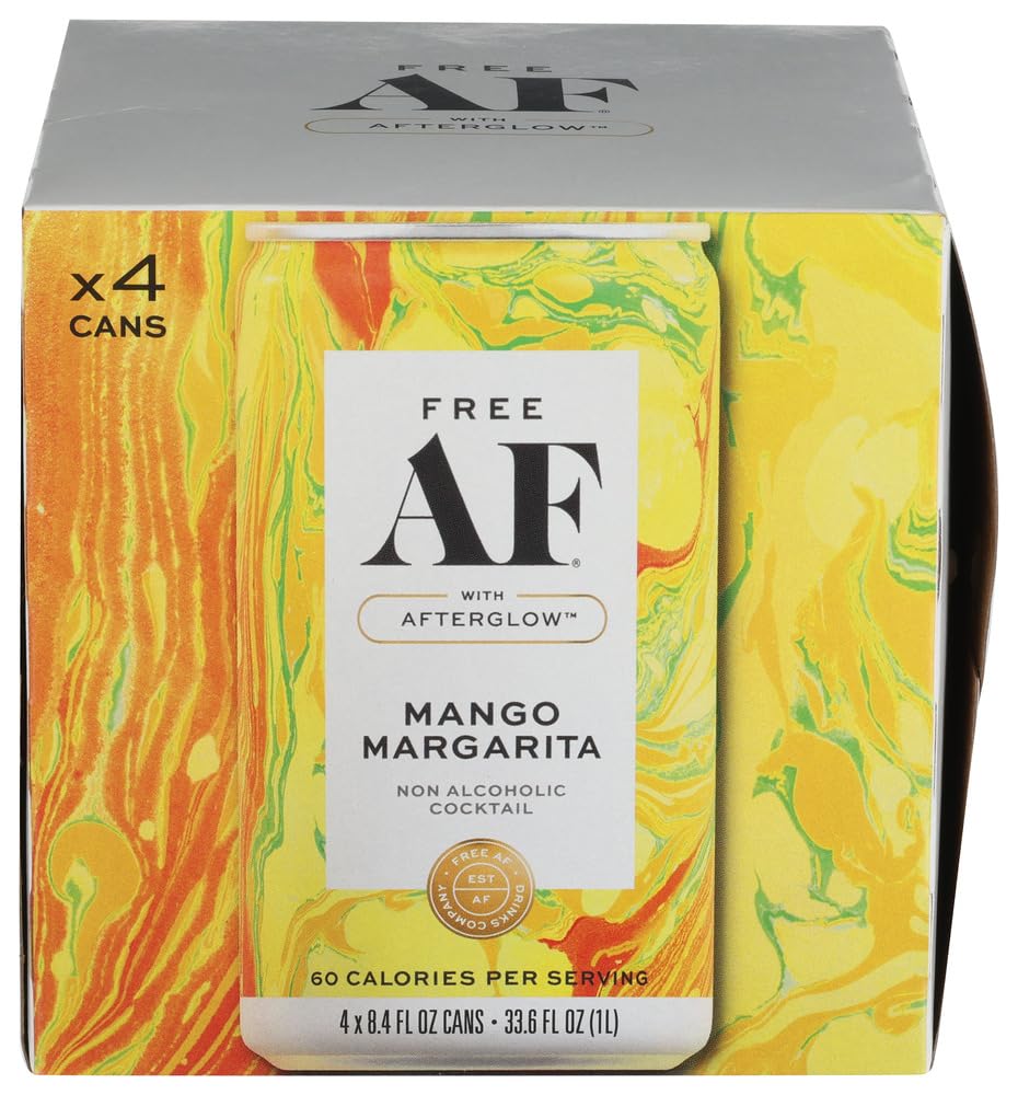 Free Af Mango Margarita Carbonated Ready to Drink Cocktai