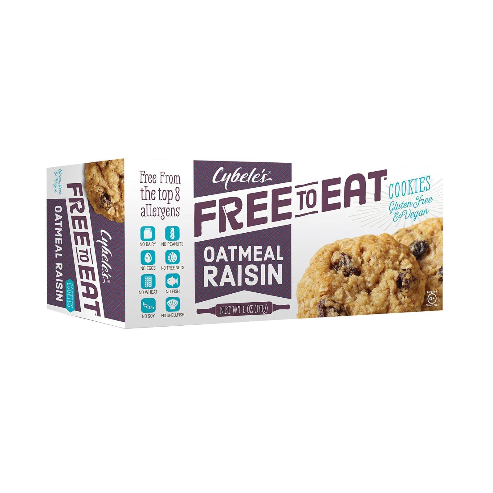 Cybele's Free to Eat Cybeles Cookie Oatmeal Raisin Classic Soft Baked