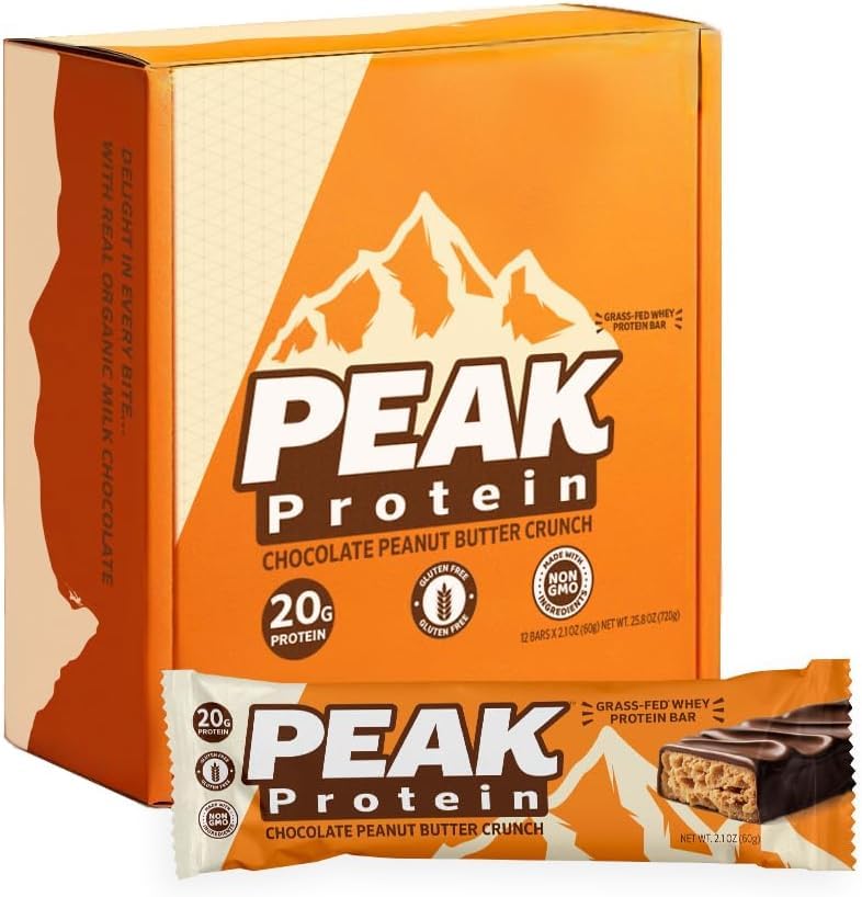 Peak Protein Bar Protein Chocolate Peanut Butter Crunch