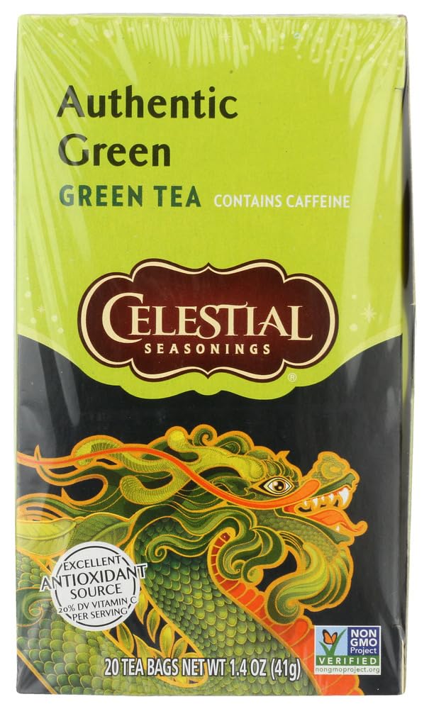 Celestial Seasonings 0828970 Green Tea,Authentic - Case of 6-20 Bag