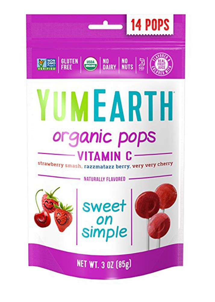 Yumearth Lolli Pop Vitamin C Stand Up Peach
