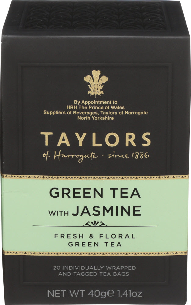 TAYLORS OF HARR (Pack of 12) Taylors of Harrogate Tea Green Tea Jasmine 20 bag