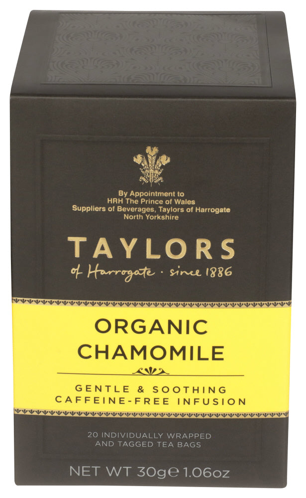 TAYLORS OF HARR (Pack of 12) Taylors of Harrogate Organic Chamomile Herbal Tea Bags 20 bag