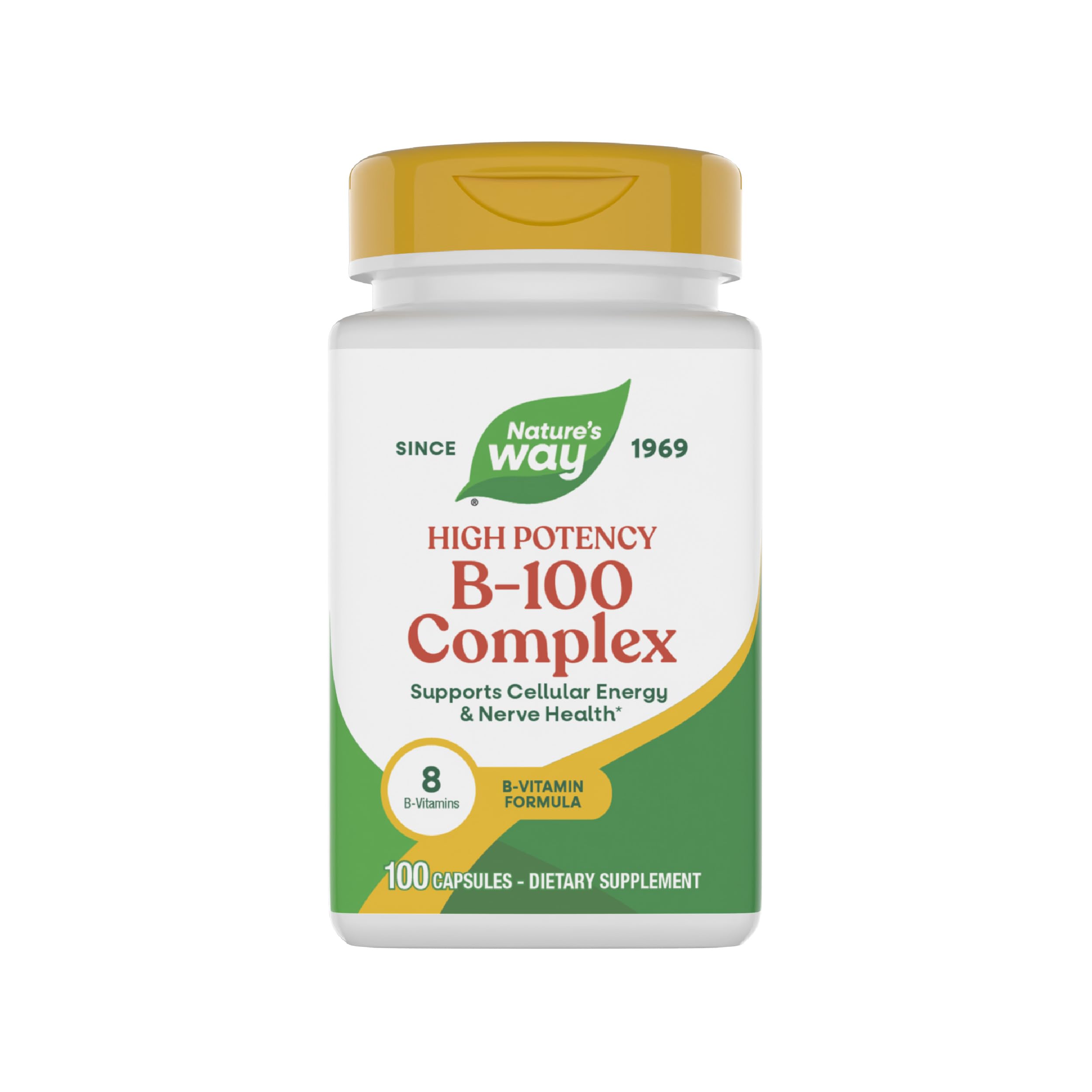 NATURES WAY (Pack of 3) Nature's Way Vitamin B-Complex B100 Complex 100 Capsules