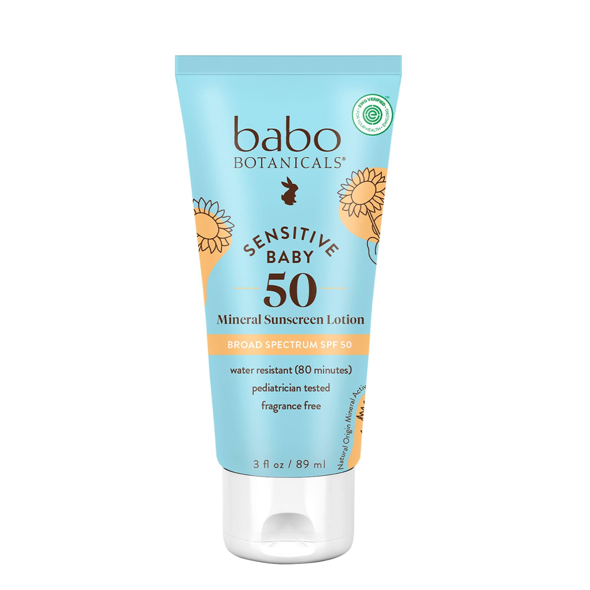 BABOBOTANI (Pack Of 4) Babobotani Sunscreen Lotion Baby Spf50 3 Oz