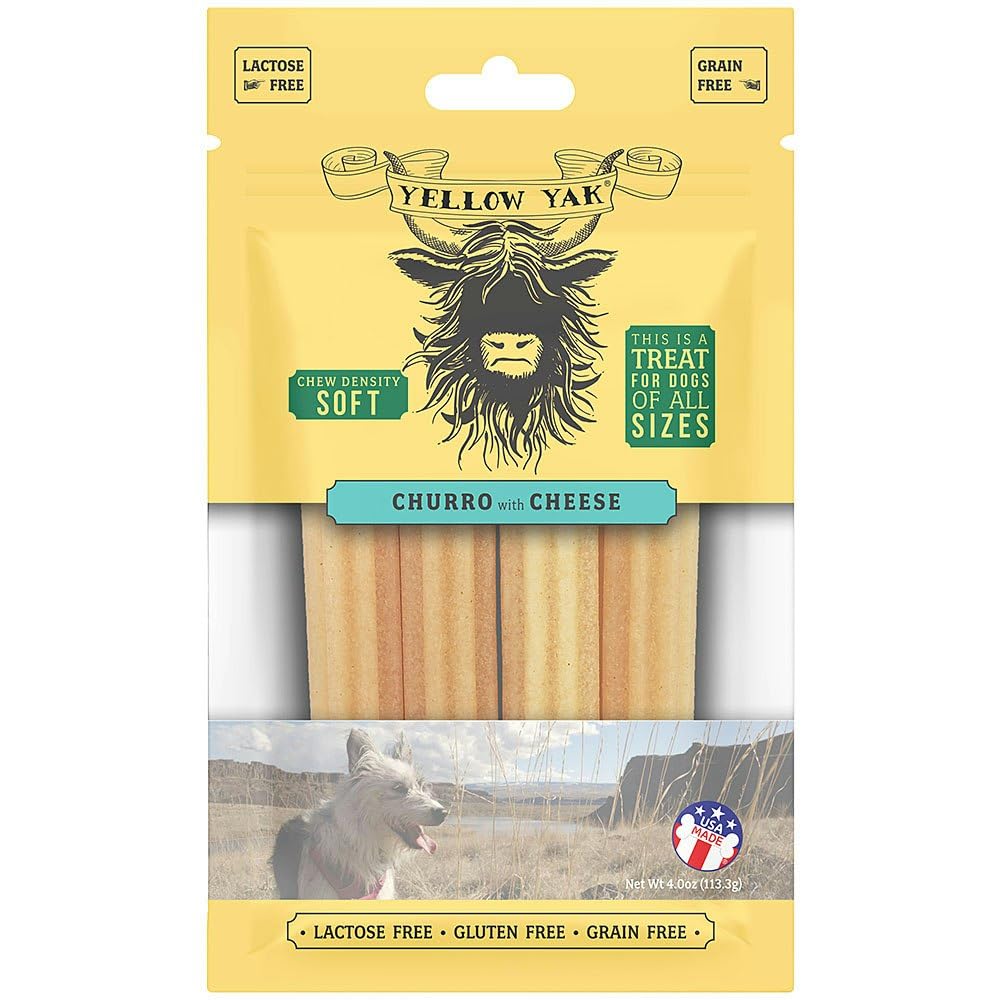 Yellow Yak Dog Chew Churro Bacon