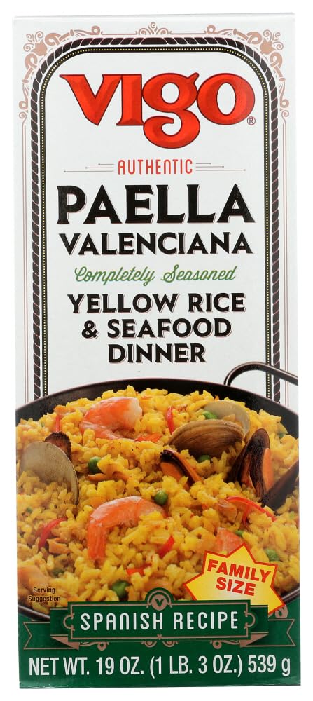Vigo Paella Yellow Rice Mix Natural Spanish Rice Grain