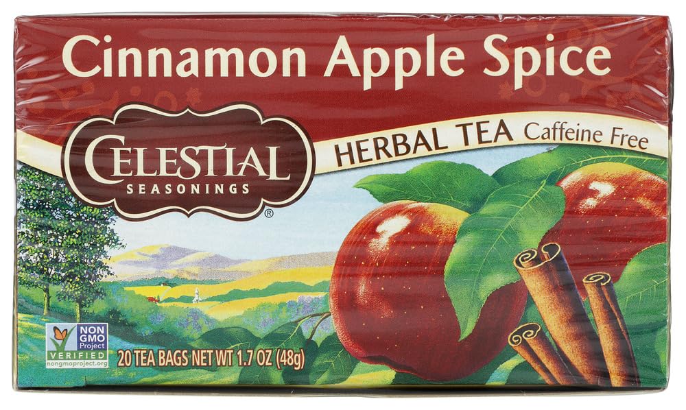 Celestial Seasonings Cinnamon Apple Spice Tea Bags - 20 Count - 6 Pack