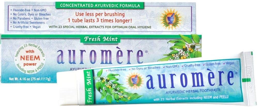 Auromere Toothpaste Fresh Mint